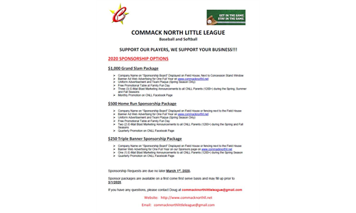 2023 CNLL Sponsorship Programs